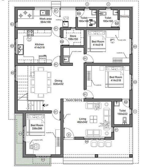 Abdurraheem Chand sur Instagram : Floor Plan... Do you Like this plan? If you like the plan then Comment YES otherwise NO. . . . Follow @jilt_architects 8886666156… 60x40 House Plans 4 Bedroom, Single Floor House Plans, 30x50 House Plans, Four Bedroom House Plans, Single Storey House Plans, 30x40 House Plans, Duplex Floor Plans, 2bhk House Plan, Bungalow Floor Plans