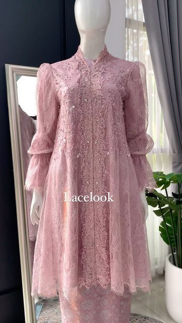 Model Kebaya Brokat Modern Hijab, Kebaya Brokat Modern, Outer Hijab, Lebaran Outfit, Ootd Lebaran, Dress Lebaran, Dress Brokat Modern, Model Dress Kebaya, Dress Muslim Modern