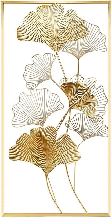 Leaf Wall Hanging, Metal Art Wall, Leaf Wall, Ginkgo Leaf, Wall Hanging Decor, Changing Wall Color, Outdoor Wall Decor, Leaf Art, Health Remedies