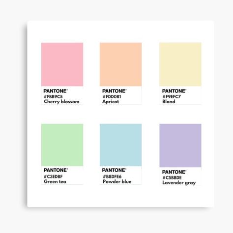 Rainbow Color Palette Pastel, Pastel Pantone Palette, Pantone Colors Pastel, Pantone Pastel Colors, Pastel Green Palette, Canvas Color Codes, Pastel Rainbow Color Palette, Pantone Color Swatches, Pastel Pantone