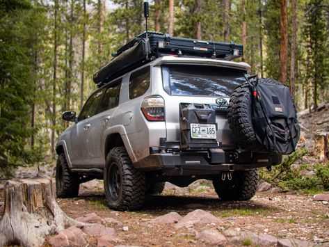 Toyota 4runner Camping, 4runner Camper, Camping 4runner, 4runner Overland, Overland Build, 4runner Mods, 5th Wheel Camper, Led Driving Lights, Tent Awning