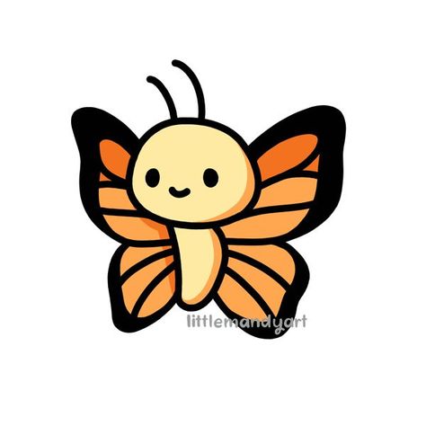 Butterfly Drawing Cute Cartoon, Cute Animal Stickers, Weird Stickers, Blue Drawings, Cartoon Butterfly, Animal Doodles, Animal Drawing, Cute Animal Drawings Kawaii, Butterfly Drawing