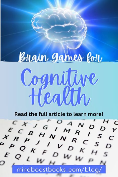 Brain games for cognitive health, boosting brain power and mental fitness with puzzle books. Brain Exercises For Memory, Cognitive Games, Exercise Games, Journaling For Mental Health, Cognitive Exercises, Key Tools, Improve Brain Power, Brain Exercises, Memory Exercises