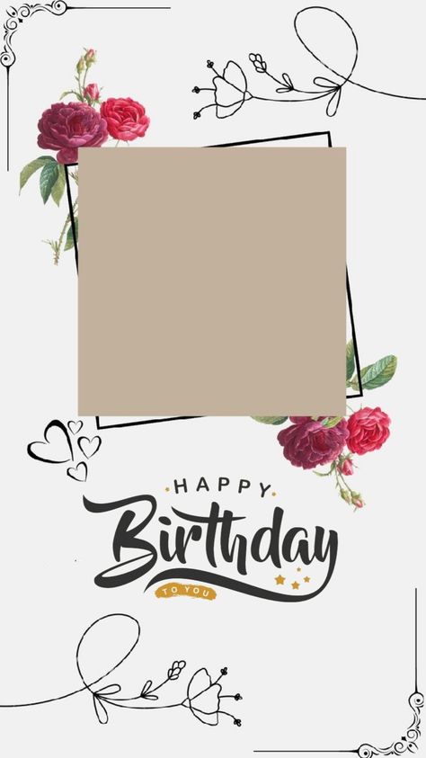 Happy Birthday Mom Background, Hbd Frame, Happy Birthday Picture Frame, Happy Birthday Didi, Happy Navratri Status, Naming Ceremony Invitation, Happy Birthday Sister Quotes, Collage Photo Frame Design, Happy Birthday Clip Art