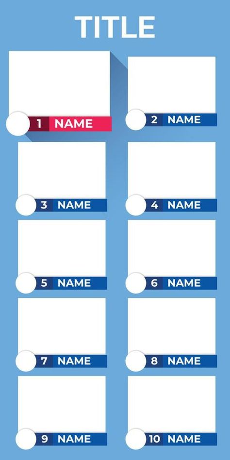 ranking list template. top chart table. Top 10 list template. vector illustration. Ranking Template, Ranking List, Top 10 List, Logo Banners, Cityscape Photos, Professional Templates, List Template, Nature Backgrounds, Background Banner