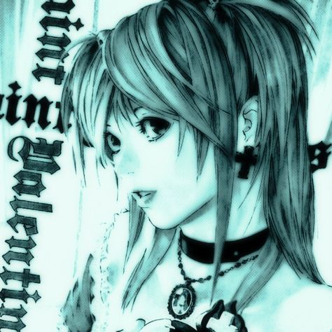 Deathnote Misa Pfp, Misa Pfp Aesthetic, Miss Misa Pfp, Misa Anime Pfp, Misa Profile Picture, Misa Amane Black And White, Misa Manga Pfp, Misa Black And White, Misa Icons Manga