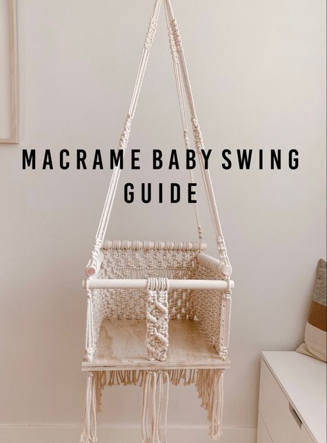 Emily Faith, Macrame Baby Swing, Homemade Kids Toys, Macrame Baby, Baby Diy Projects, Macrame Swing, Doll Room, Macrame Knots Tutorial, Macrame Bracelet Patterns