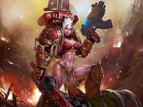 Fallen Sister of Khorne by Unknown Artists - 40K Gallery Marine Wallpaper, Paradise Wallpaper, Church Images, Latest Hd Wallpapers, Gallery Artwork, Warhammer 40k Artwork, Dungeons And Dragons Homebrew, Sunset Wallpaper, Artwork Images