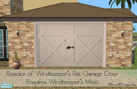 The Sims Resource - Garage Door Collection - Roberts White Sims 4 Front Door, Sims 4 Garage Door Cc, Sims 4 Garage Cc, Sims 4 Garage, Build Mode Cc, Sims 2 Mods, Sims Community, The Sims Cc, The Sims 2