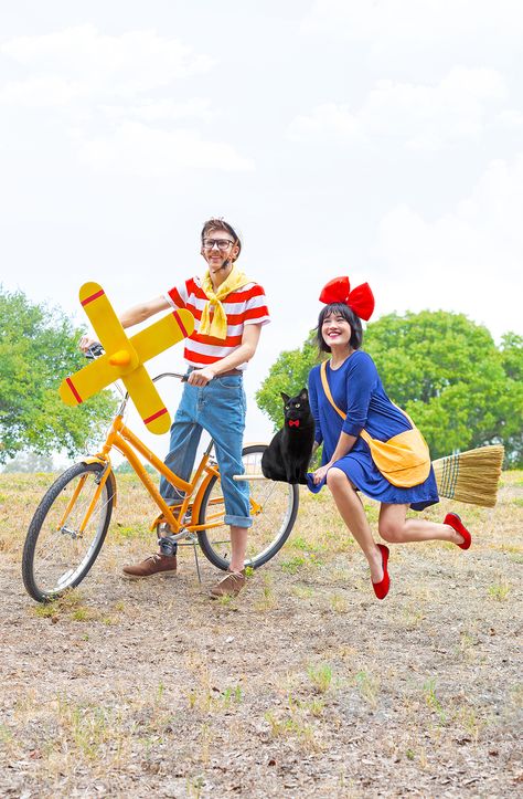 Tina And Jimmy Jr, Kiki Cosplay, Mary Poppins And Bert, Couples Cosplay, Diy Couples Costumes, Best Couples Costumes, Best Friend Halloween Costumes, Halloween Costumes Friends, Kiki's Delivery Service