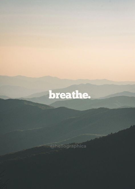 Beautiful 'Breathe' Poster Print by Nelva Andrea ✓ Printed on Metal ✓ Easy Magnet Mounting ✓ Worldwide Shipping. Buy online at DISPLATE. Breathwork Healing Aesthetic, Quotes On Nature Beauty Peace, Peaceful Aesthetic Quotes, Breathing Aesthetic, Nature Vision Board, Sleep Widget, Calm Typography, Breathe Aesthetic, Breathe Wallpaper