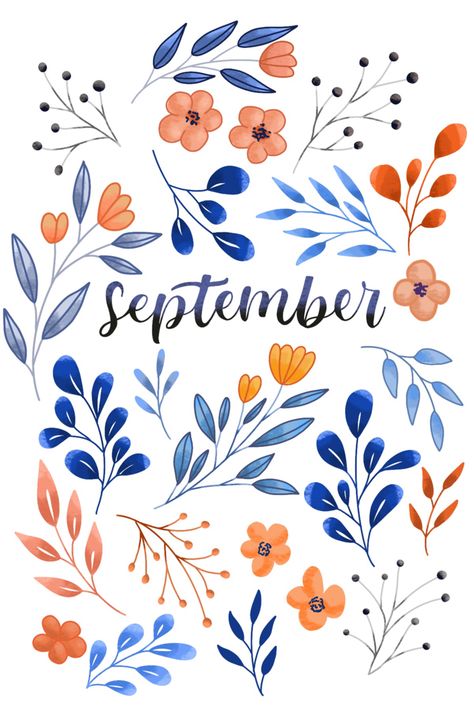 September Calendar 2024 Aesthetic, September Aesthetic Calendar, September Clipart, September Stickers, September Kalender, September Cover Page, September Design, September Planner, September Bullet Journal