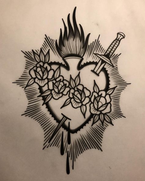 Available... preferably on a sternum or somewhere symmetrical! @modernbodyart @thecirclelondon Traditional Heart Tattoos, Traditional Tattoo Inspiration, Sacred Heart Tattoos, Traditional Style Tattoo, Tattoo Old School, Traditional Tattoo Sleeve, Elbow Tattoos, Heart Tattoo Designs, Traditional Tattoo Art