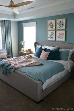 How to Create an Upscale, Luxurious Master Bedroom using paint. Three painting tips to turn your bedroom into a beautiful, restful retreat! Small Bedroom Paint Colors, Bedroom Paint Colors Master, Best Bedroom Colors, Bedroom Decor For Women, Interior Design Per La Casa, Behr Paint, Luxury Bedroom Master, Woman Bedroom, Bedroom Paint Colors