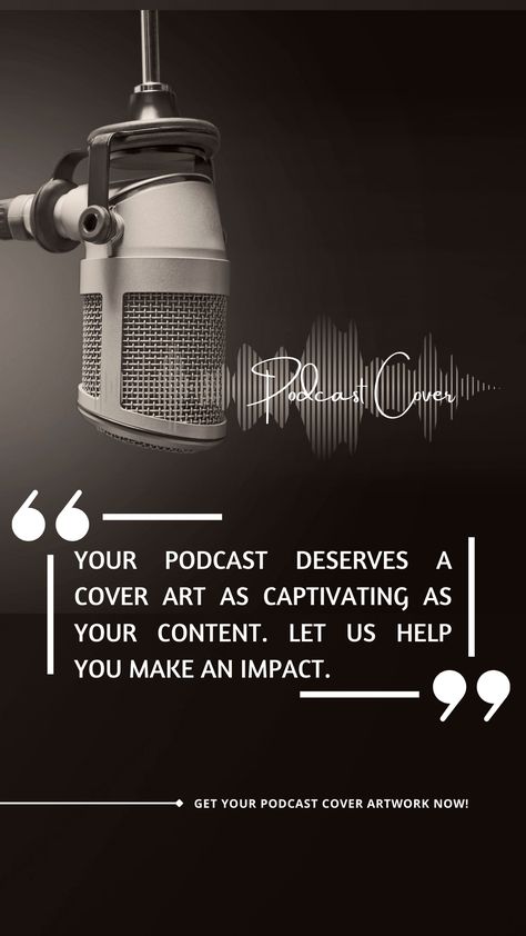 Unleash the full potential of your podcast with stunning cover art designed just for you! Our team of experts specializes in creating eye-catching, unique, and personalized cover art that accurately reflects the essence of your podcast. With our podcast cover art design services, you'll stand out from the crowd, attract more listeners, and increase your brand's recognition. Get Your Podcast Cover Artwork Now! Podcast Design Graphics, Podcast Ads Design, Podcast Cover Design Inspiration, Creative Podcast Cover Art, Podcast Cover Design, Podcast Cover Art, Podcast Cover, Cover Art Design, Cover Artwork