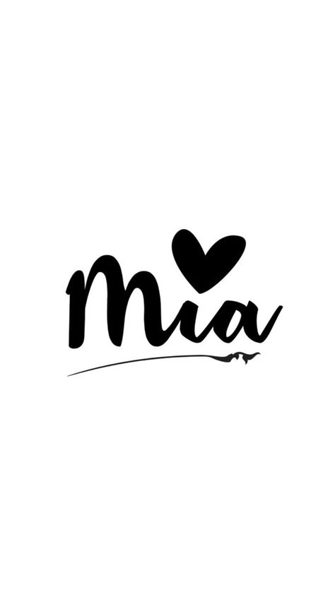 Mia Name Design, Twin Flame Love Quotes, Baby Name Art, Teacher Aesthetic, Pawprint Tattoo, Twin Flame Love, Silhouette Vinyl, Name Tattoo, Name Design