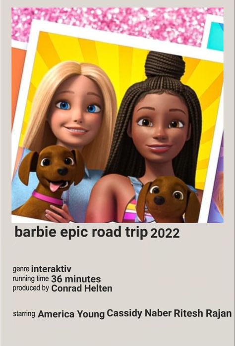 All The Barbie Movies, Road Trip Poster, Trip Poster, 2022 Year, Posters Minimalist, Toys Barbie, Childhood Movies, Movie Posters Minimalist, Barbie Movies