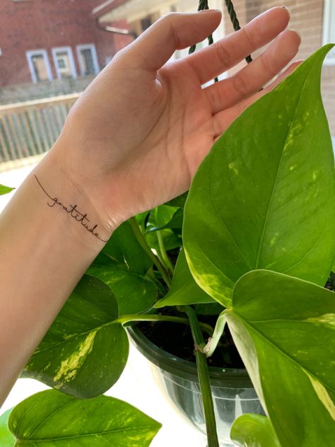 Gratitude Wrist Tattoo, Abundance Tattoo, Gratitude Tattoo, Wrist Tattoo, Wrist Tattoos, Fish Tattoos, Jesus Fish Tattoo, Triangle Tattoo, Flower Tattoo