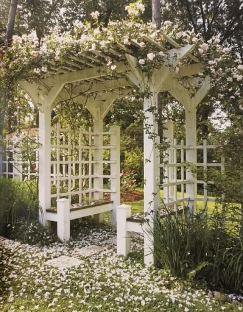 Romantic Backyard, Cheap Landscaping Ideas, Rose Arbor, Garden Vines, Garden Arbor, Have Inspiration, White Garden, Garden Trellis, Garden Structures