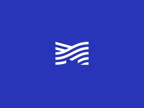 M symbol by Kommigraphics on Dribbble Logo And Slogan Design, Port Logo Design, M Wave Logo, Ripple Logo Design, Logo Symbol Design, I Letter Logo Design, & Logo, L Logo Design, Wm Logo