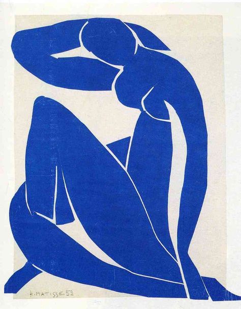 blue nudes paper cut collages by henri matisse Henri Matisse, Blue, White