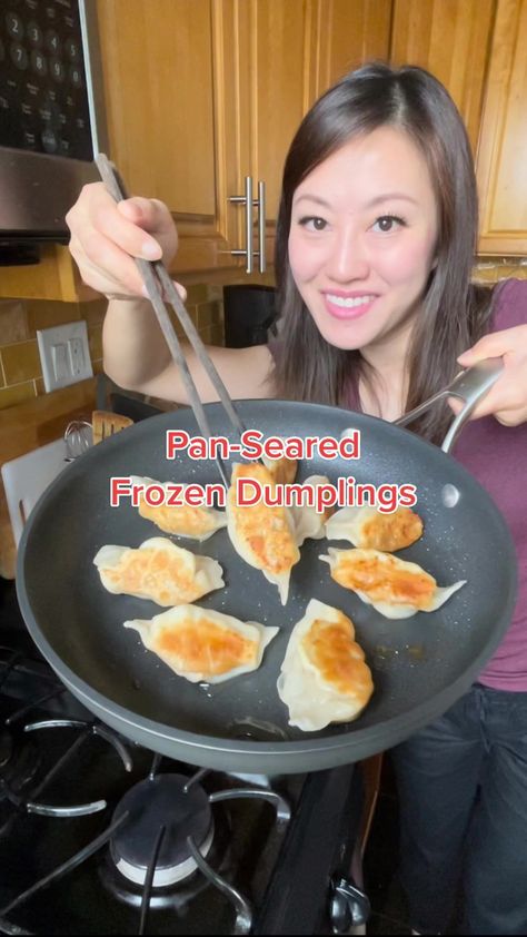 Now you know how to cook frozen dumplings. DO NOT thaw them before coo... | Dumpling Sauce | TikTok Frozen Soup Dumplings, How To Cook Dumplings From Frozen, Frozen Potstickers Recipe, How To Cook Potstickers From Frozen, How To Cook Frozen Potstickers, How To Make Flat Dumplings, How To Cook Dumplings, Frozen Potstickers, Potstickers Recipe