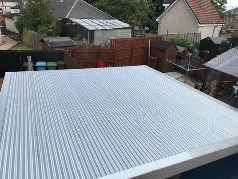 Is it worth converting a flat garage roof to a pitched one. Flat Roof Garage Ideas, Flat Roof Garage, Garage Roof, Apex Roof, Roof Replacement, Roofing Sheets, Best Flats, Fiber Cement, Roofing Systems