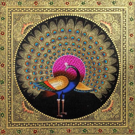 Morden Art, Dancing Peacock, Painting On Silk, Large Wood Wall Art, Art With Meaning, Americana Art, Persian Art Painting, Mughal Art, Trendy Wall Decor