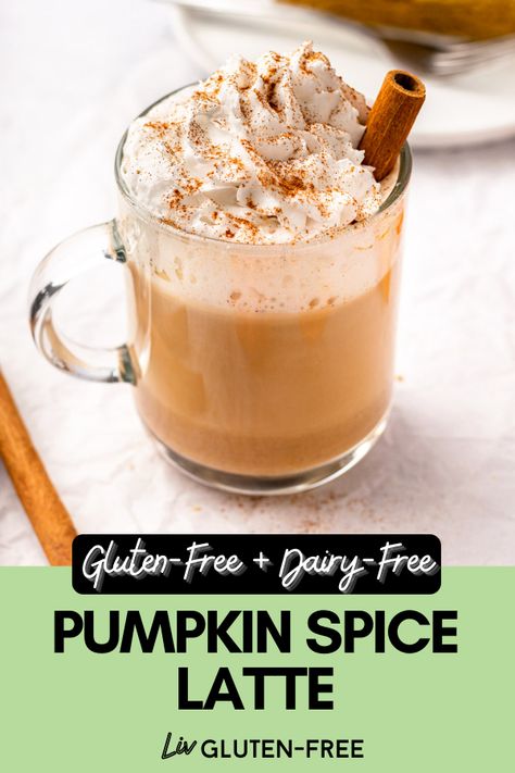 Warm and cozy, this gluten-free, dairy-free, and vegan pumpkin spice latte recipe puts a healthy twist on the classic fall drink. Gluten Free Halloween Food, Vegan Pumpkin Spice Latte, Paleo Pumpkin Spice, Gluten Free Fall Recipes, Healthy Pumpkin Spice Latte, Pumpkin Spice Latte Recipe, Gluten Free Thanksgiving Recipes, Vegan Pumpkin Spice, Starbucks Pumpkin Spice