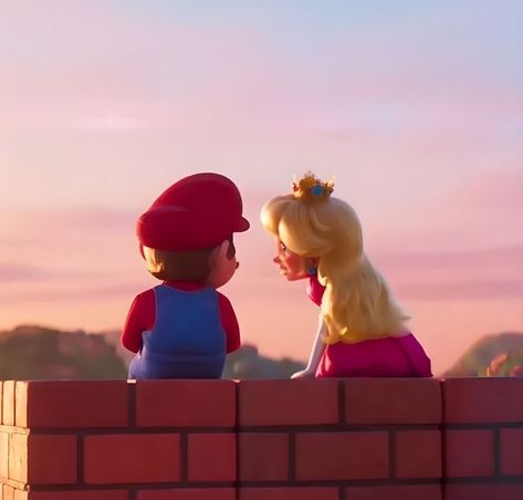 Mario Astetic, Peach X Mario, Peach Pfp, Mario And Peach, Movie Duos, Super Mario Bros Games, Mario And Princess Peach, Duos Icons, Princesa Peach