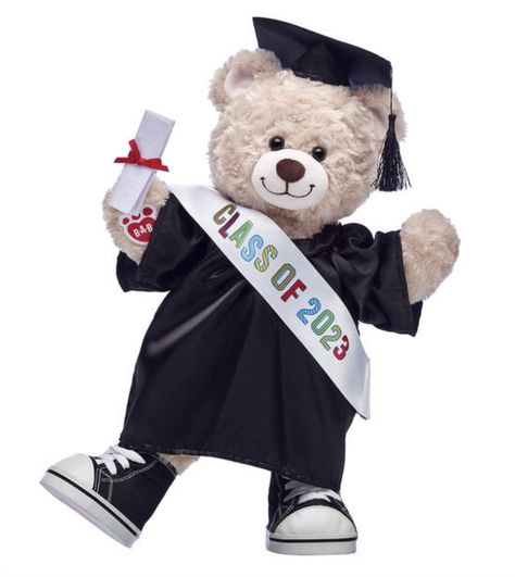 Black Stuffed Animal, Graduation Teddy Bear, Congrats Gifts, Senior Graduation Party, Graduation Bear, Graduation Cap And Gown, Black Graduation, Teddy Bear Picnic, Happy Graduation