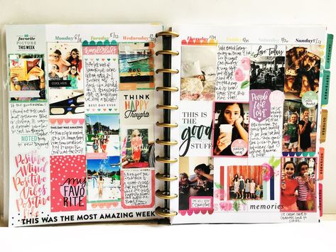 Memory Keeping Journal, Memory Planning, Heidi Swapp Memory Planner, Memory Ideas, Photo Planner, Happy Planners, Memory Planner, Personal Planners, Happy Planner Layout