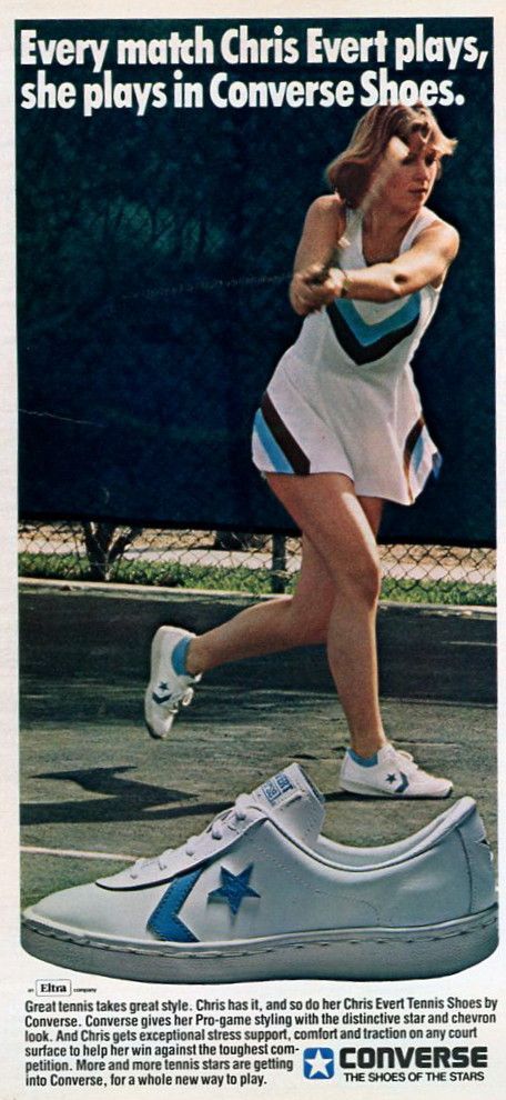 Chris Evert 70s Sneakers, Converse Basketball Shoes, Converse Basketball, Converse Vintage, Converse Tennis Shoes, Olympic Basketball, Chris Evert, Star Vintage, Vintage Converse