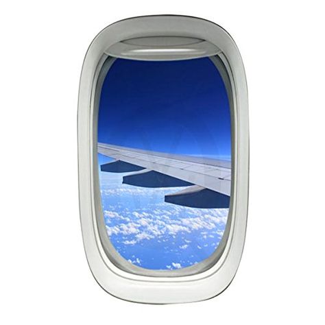 Airplane Window Decal Wing Sky Clouds Mural Peel and Stic... https://smile.amazon.com/dp/B01AH9U4Z4/ref=cm_sw_r_pi_dp_x_g0M-yb93NQMXP Hublot Avion, Sticky Wall, Airplane Window View, Bible Wall Decals, Aviation Decor, Airplane Decor, Porthole Window, Inspirational Wall Decals, Tile Stairs