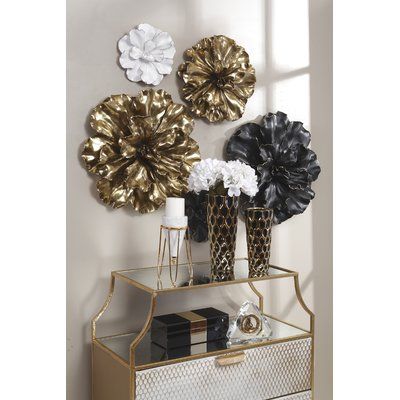 Tuscan Style Decorating, Black And Gold Living Room, Dining Room Buffet Table, Chic Apartment Decor, Contemporary Wall Sculptures, Decorative Metal Screen, Chic Apartment, Elephant Home Decor, Gold Living