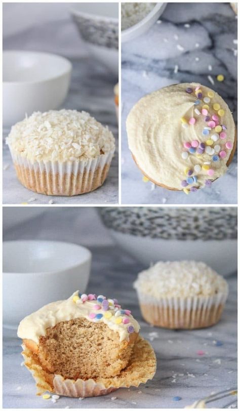 Healthy Cupcakes Clean Eating, Single Cupcake Recipe, Gluten Free Single Serve, Single Serve Recipes, Gluten Free Desserts Cookies, Healthy Cupcake Recipes, Dairy Free Cupcakes, Gluten Free Cupcakes Vanilla, Gluten Free Chocolate Recipes