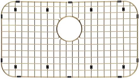 Starstar Sinks Protector Matte Gold 304 Stainless Steel Kitchen Bottom Protector Grid, Rack For The Sink 26" x 14.375" - - Amazon.com Sink Protector, Stainless Kitchen, Sink Grid, Stainless Steel Kitchen Sink, Stainless Steel Sinks, Kitchen Fixtures, Steel Kitchen, Stainless Steel Kitchen, Matte Gold