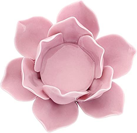 Amazon.com: OwnMy 4.5 Inch Ceramic Lotus Flower Tea Light Holder Lotus Petals Candle Holder Candlestick, Votive Flower Tealight Candle Holder Candle Lamps Holder with Gift Box for Home Decor Wedding Party (Pink) : Home & Kitchen Lotus Flower Tea, Lotus Flower Candle Holder, Lotus Candle Holder, Lotus Petal, Lotus Candle, Candle Lamps, Blooming Lotus, Flower Candle Holder, Pink Gift Box