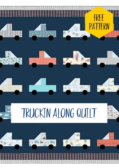 I love to get creative and what fun it will be to create these trucks out of my stash!! Car Quilt Pattern Free, Truck Quilt Block Patterns Free, Car Quilts For Boys, Car Quilt Pattern, Crochet Table Runner Free Pattern, Table Runner Free Pattern, Truck Quilt, Bag Holder Pattern, Beginner Quilts