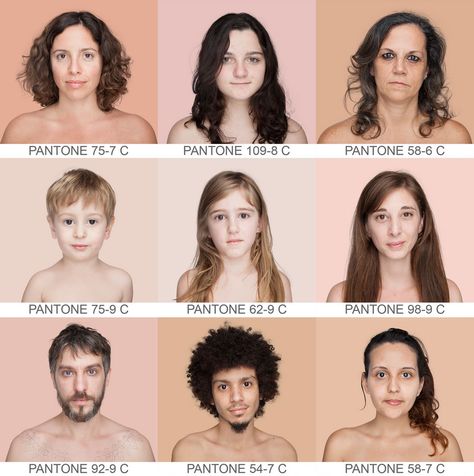 Whoa. Photographer Angelica Dass is creating a chromatic range of human skin tones. Caricature Practice, Peach Skin Tone, Human Skin Color, Strawberry Field, Photoshop Techniques, Skin Photo, Skin Color Palette, Rose Colored Glasses, Photo Retouching