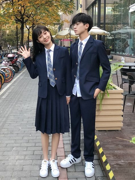 Coat And Suit, High School Uniform, Long Suit, School Uniform Outfits, Dress Blazer, Jacket Suit, Pants Skirt, Outwear Coat, School Uniforms