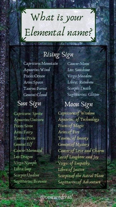 Funny Name Generator, Kingdom Names, Sun Sign Moon Sign, Fairy Names, Forest Nymph, Best Character Names, Fantasy Names, Virgo Moon, Dragon Girl