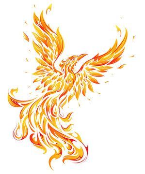 Phoenix Mythology, Small Phoenix Tattoos, Feather Icon, Mujeres Tattoo, Bird Template, Bird Logo Design, Mythical Birds, Fire Flames, Phoenix Art