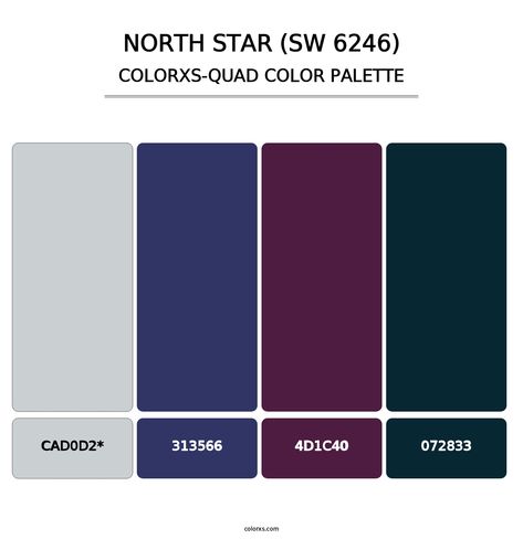 Sw North Star Paint Color Schemes, Sherwin Williams North Star, Sherman Williams Paint, Draw A Hexagon, Sherman Williams, Analogous Color Scheme, Rgb Color Codes, Split Complementary Colors, Rgb Color Wheel