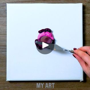 Pink Art 💕💕💕 | By MY ARTFacebook Satisfying Art Painting, Satisfying Art, Most Satisfying Video, Acrylic Painting Tips, Amazing Paintings, Art Painting Gallery, Most Satisfying, Satisfying Video, Pink Art