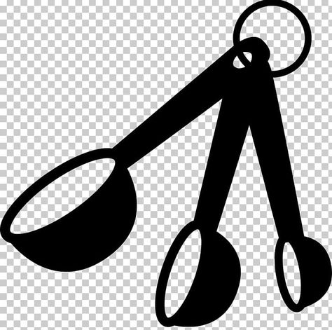 Measuring Spoon Drawing, Measuring Cups Drawing, Teaspoon Measurement, Spoon Drawing, Black And White Clip Art, Silver Background, Latest Colour, Measuring Cup, Oven Mitts