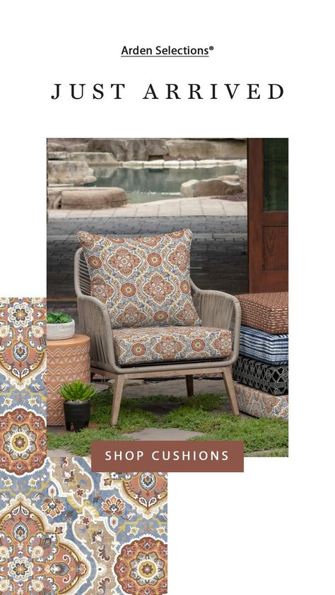 OMG! You need these stunning medallion printed outdoor cushions for your patio set! Seating Outdoor, Vintage Medallion, Deep Seat Cushions, Red Cushions, Bob Hairstyles For Fine Hair, Large Pillows, Cushion Pattern, Patio Set, Outdoor Fabric