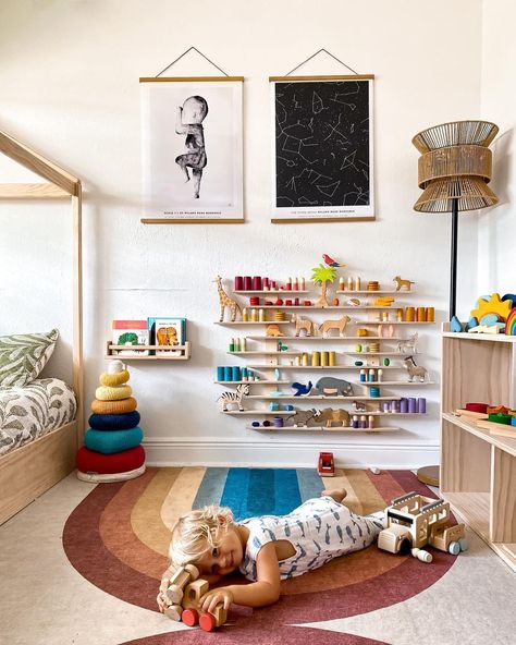 Montessori Room Ideas, Toddler And Baby Room, Baby Playroom, Kids Playroom Decor, Room Mom, Kids Room Inspiration, Kids Interior Room, Baby Room Furniture, Room Update