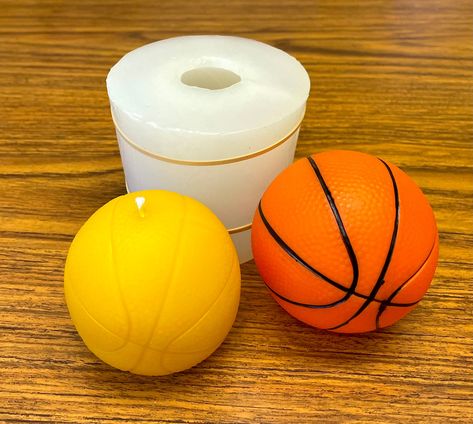 Basketball Candle, 3d Sphere, Ball Candles, Bath Bomb Molds, Flower Molding, Bamboo Skewers, Candle Mold, Sphere Ball, Soap Molds