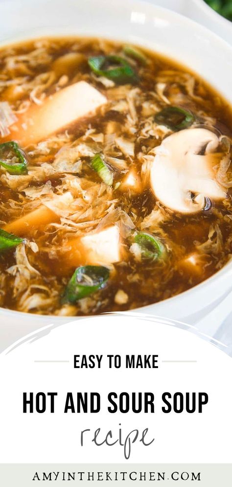 Thai Hot And Sour Soup Recipe, Hot And Soup Recipe, Hot And Sour Seafood Soup Recipe, Easy Healthy Soups To Make, Hot And Sour Soup Recipes, Hot Ans Sour Soup Soup, Sweet Sour Soup Chinese, Hot And Sour Soup Vegetarian, Kikkoman Potsticker Hot And Sour Soup